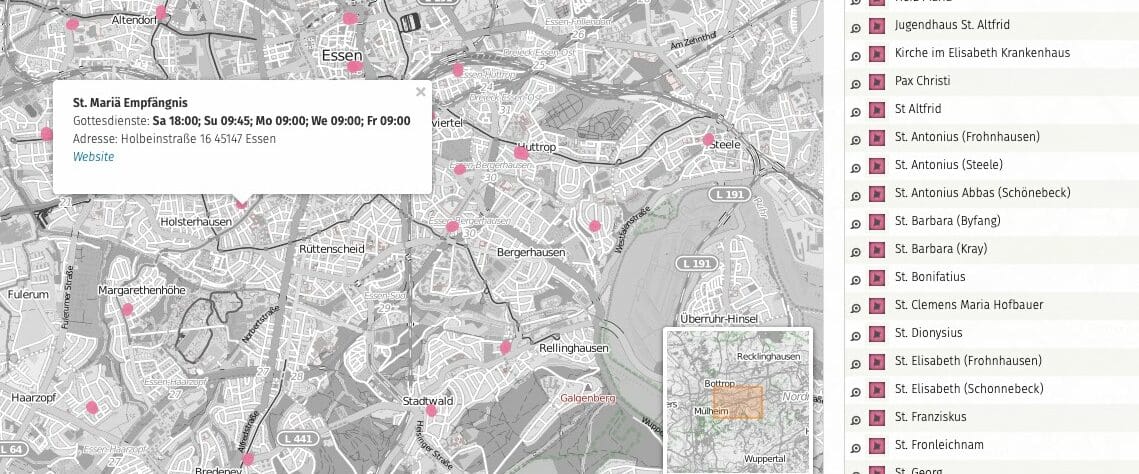 So baut man eine immer aktuelle Karte ausgewählter Daten vor Ort aus der Openstreetmap